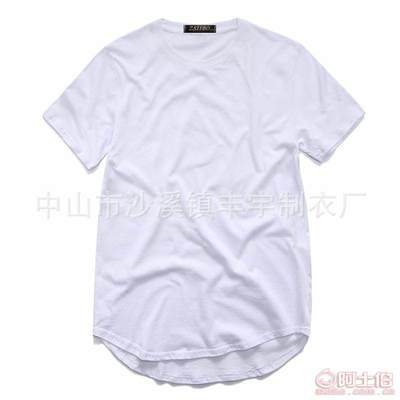 【自主品牌廠家訂做外貿(mào)男裝短袖純棉T恤訂做彎曲下擺長線上衣T恤嘻哈襯衫ZD76】中山市沙溪鎮(zhèn)豐宇制衣廠 - 產(chǎn)品庫
