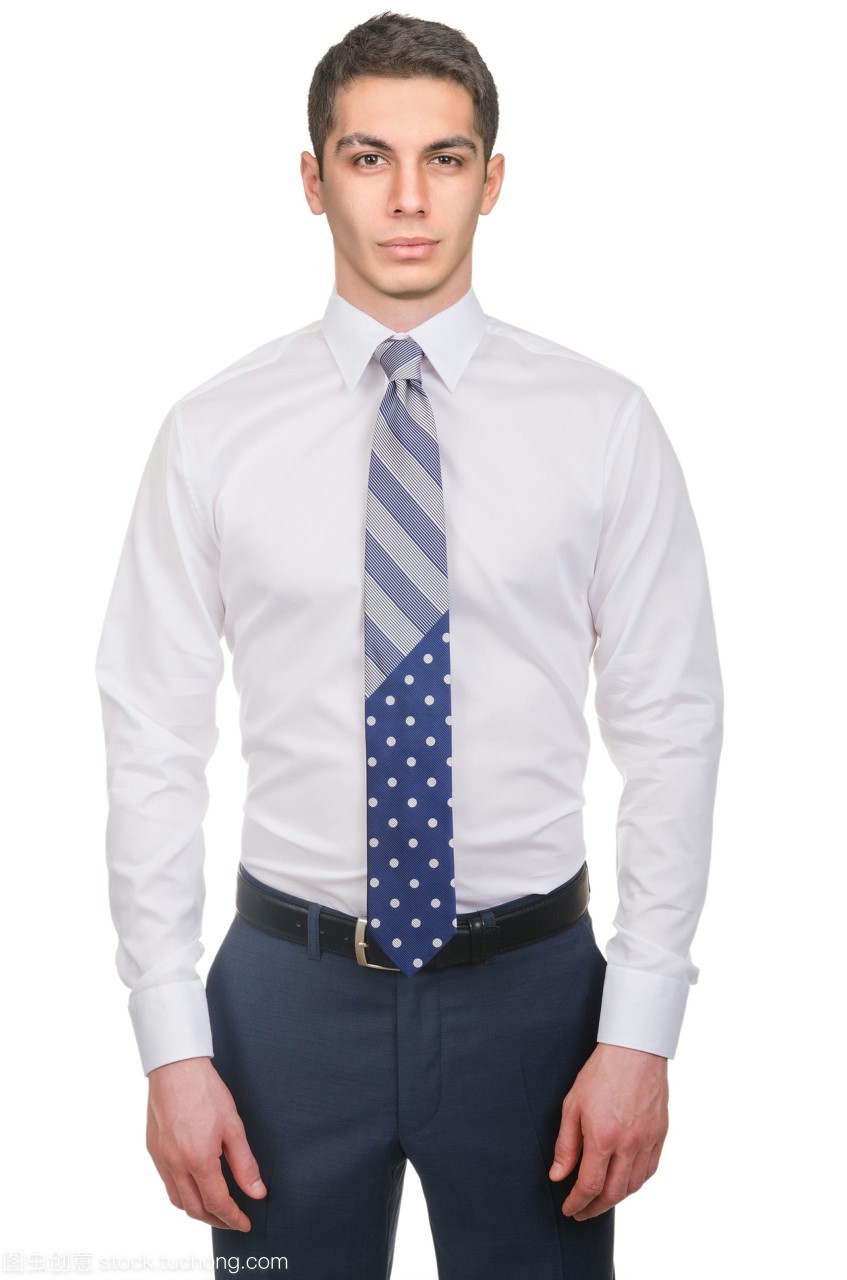 男模,穿白襯衫