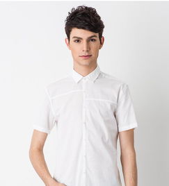 夏日清新之選 斯波帝卡172532竹節棉短袖襯衫